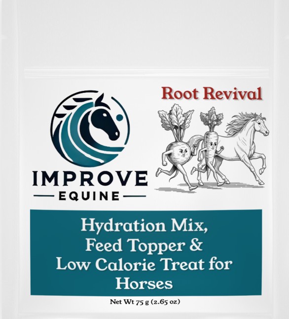 Root Revival 2lb bag — Improve Equine horse hydration mix, beetroot and carrot, natural horse electrolyte alternative
