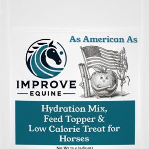 As American As 2lb bag — Improve Equine horse hydration mix, apple oat flour Ceylon cinnamon, sugar-free horse treat